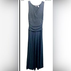 SHAPE Fx Slimming Maxi Dress Stretch Knit Full-Length Gown Size Medium Flare